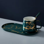 Ceramic Mug Snack Plate Afternoon Tea Tableware