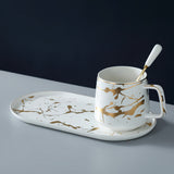 Ceramic Mug Snack Plate Afternoon Tea Tableware
