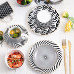 Black & White Ceramic Plate
