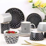 Black & White Ceramic Plate