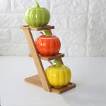 Pumpkin-shaped jar set