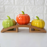 Pumpkin-shaped jar set