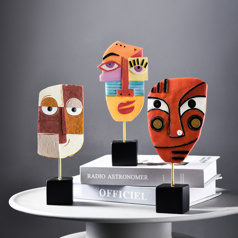 Abstract Face Resin Decoration (Handmade)
