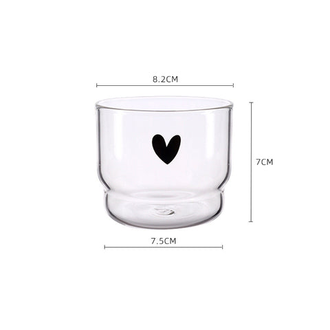 Transparent Glass/Cup | Smile & Love