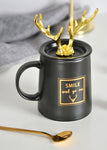 Reindeer Horns Ceramic Cup